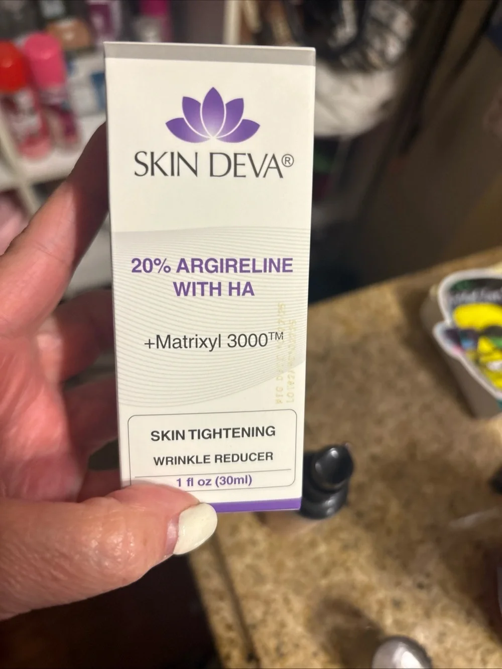 20% Argireline with HA Serum – White & Purple Skin Deva 20% Argireline Serum Mat
